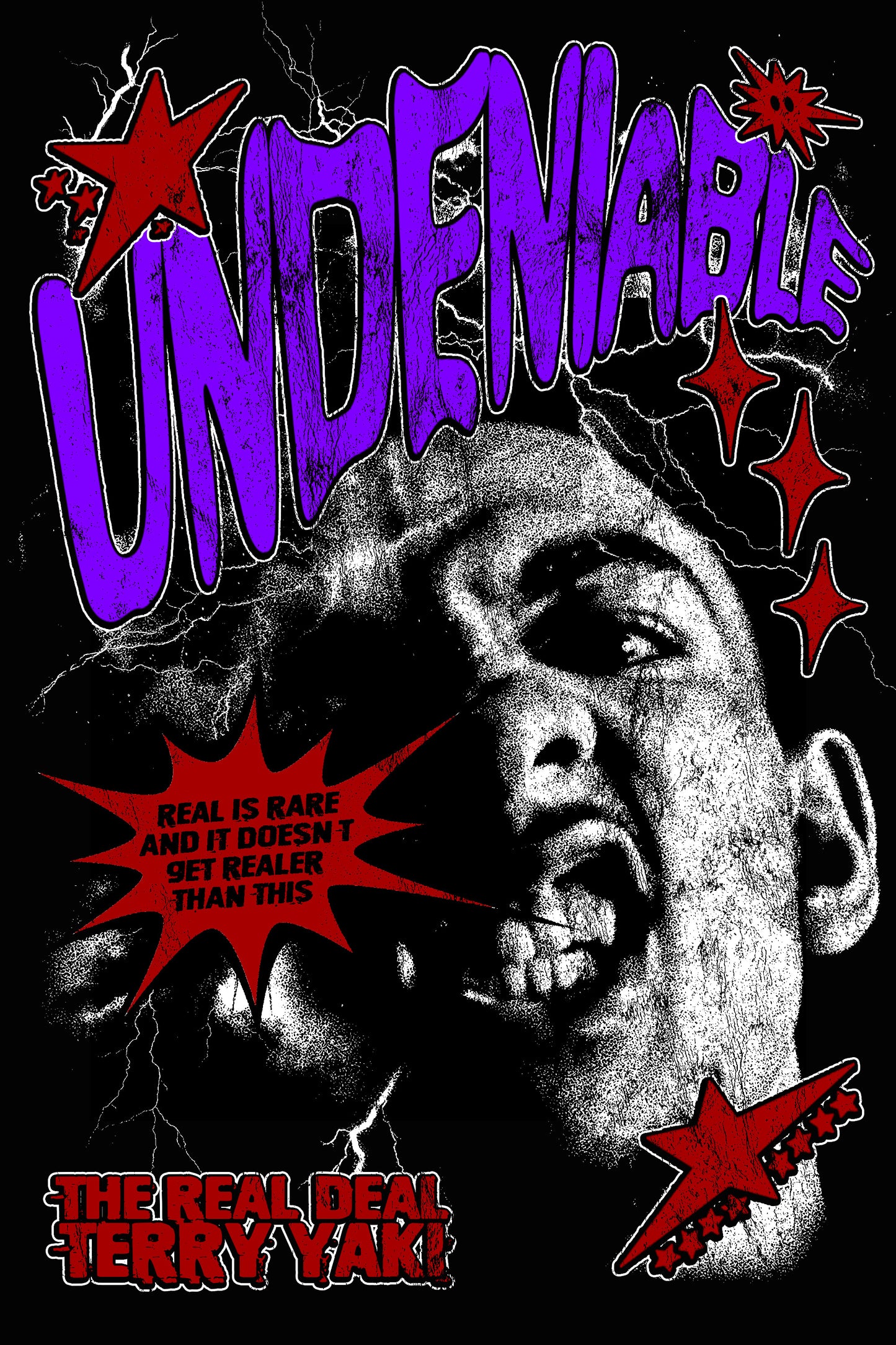 UNDENIABLE LOGO PRINT 4x6